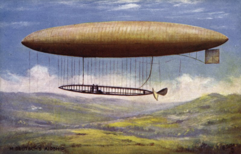Henry Deutsch de la Meurthen ilmalaiva (värilitra) tekijältä English School
