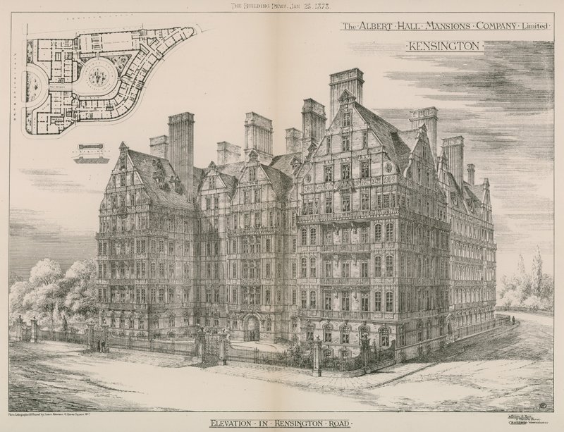Albert Hall Mansions, Kensington, Lontoo tekijältä English School
