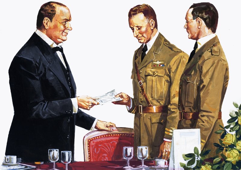 Alcock und Brown saa palkinnon Winston Churchillilta tekijältä English School