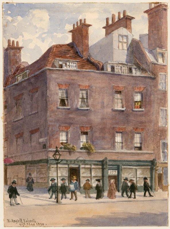 Aldersgate Street, Lontoo, 27. toukokuuta 1890 (wc paperilla) tekijältä English School
