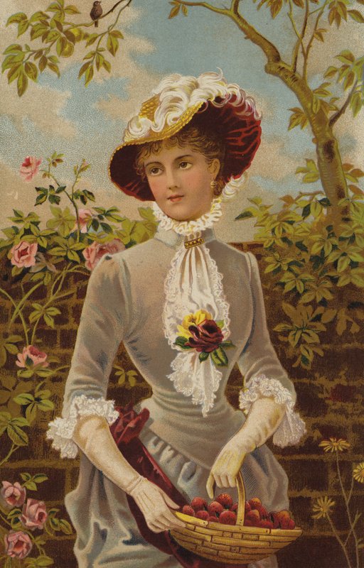Kaikki puutarhamessuilla (chromolitho) tekijältä English School