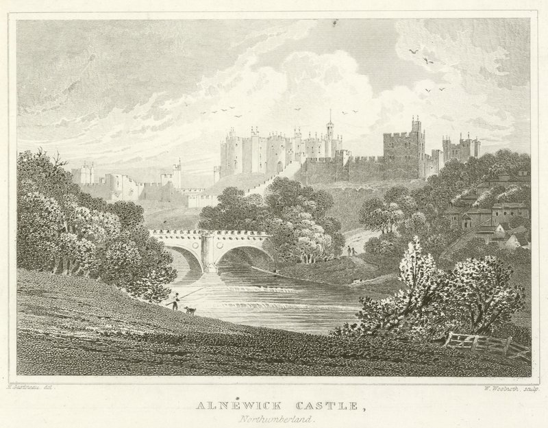 Alnwickin linna, Northumberland (kaiverrus) tekijältä English School