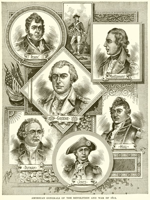 Yhdysvaltain vallankumouksen ja sodan kenraalit 1812 tekijältä English School