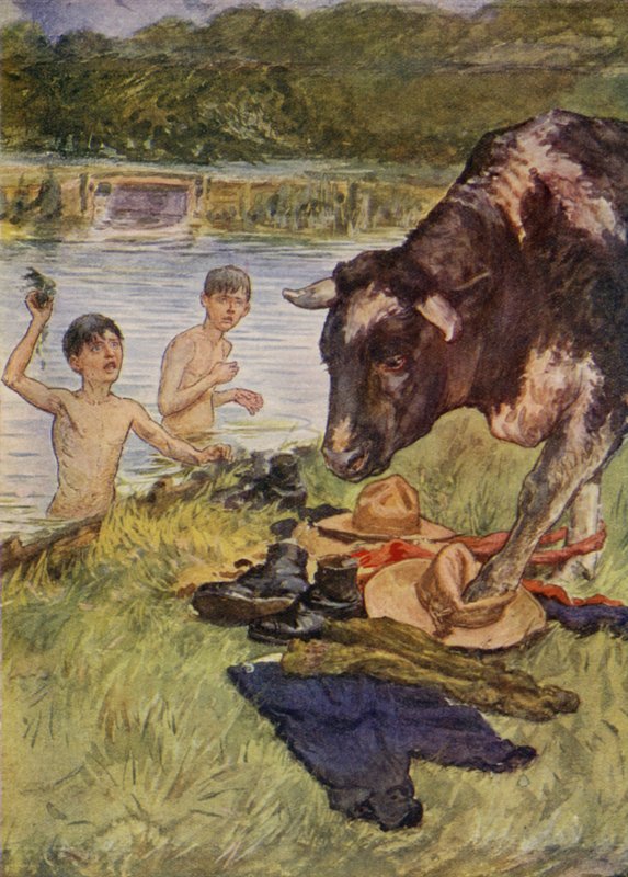 Odottamaton vierailija (väri litho) tekijältä English School