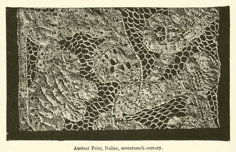 Ancient Point, italialainen, 1600-luku (kaiverrus) tekijältä English School