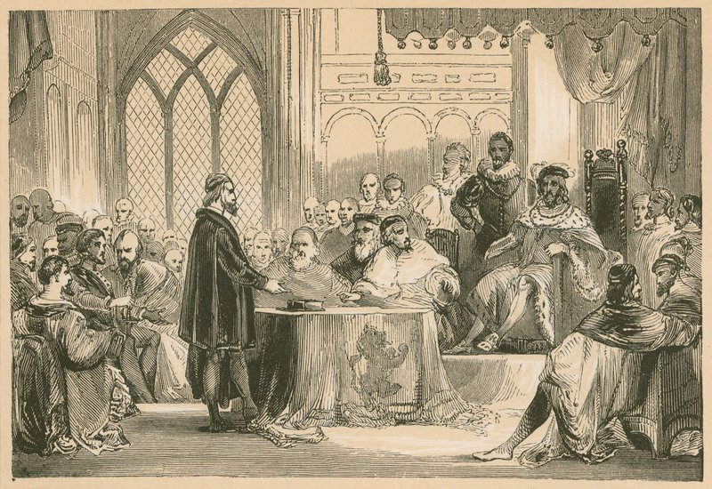Andrew Melville King and Privy Councilin edessä tekijältä English School