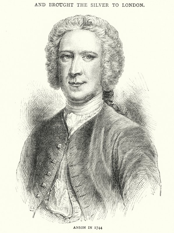 Anson vuonna 1744 (kaiverrus) tekijältä English School