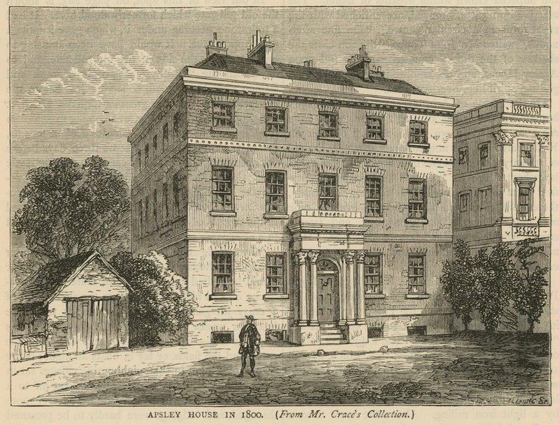 Apsley House, Hyde Park, Lontoo, vuonna 1800 tekijältä English School