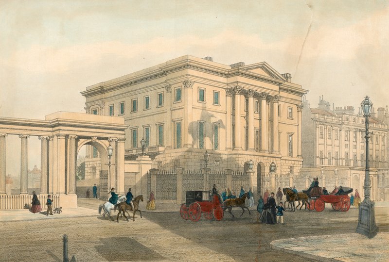 Apsley House ja sisäänkäynti Hyde Park Corneriin, Piccadillyyn, Lontooseen tekijältä English School