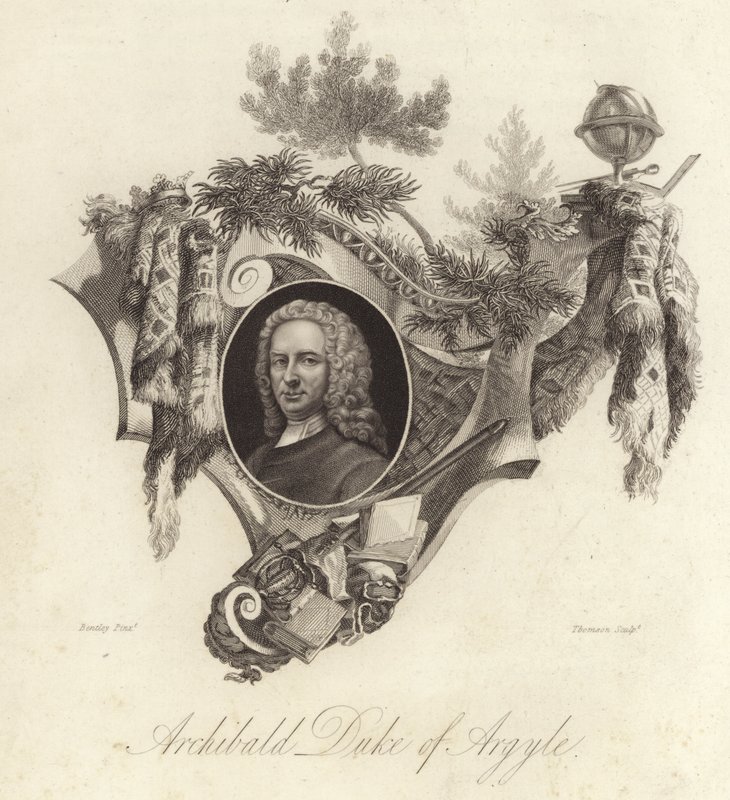 Archibald Campbell, Argyllin kolmas herttua, skotlantilainen poliitikko, asianajaja ja sotilas (kaiverrus) tekijältä English School