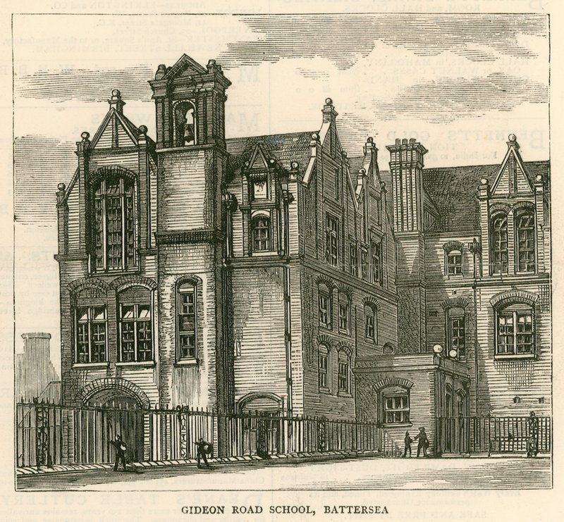 London School Boardin arkkitehtuuri: Gideon Road School, Battersea, Lontoo tekijältä English School
