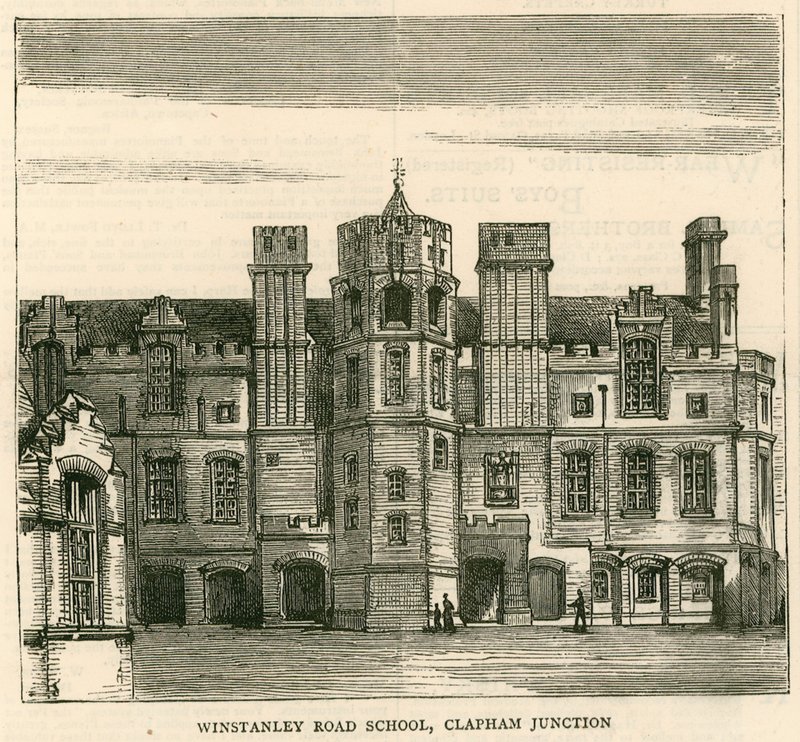 London School Boardin arkkitehtuuri: Winstanley Road School, Clapham Junction, Lontoo tekijältä English School