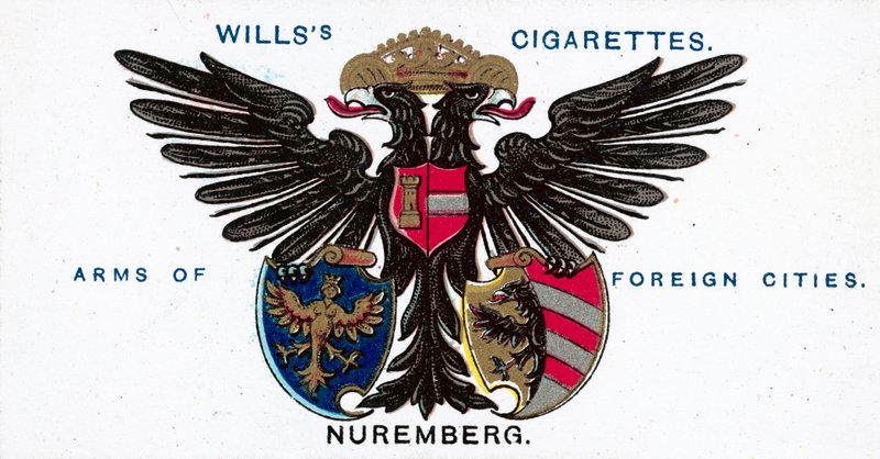 Nürnbergin aseet (chromolitho) tekijältä English School