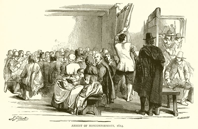 Nonkonformistien pidätys, 1614 tekijältä English School