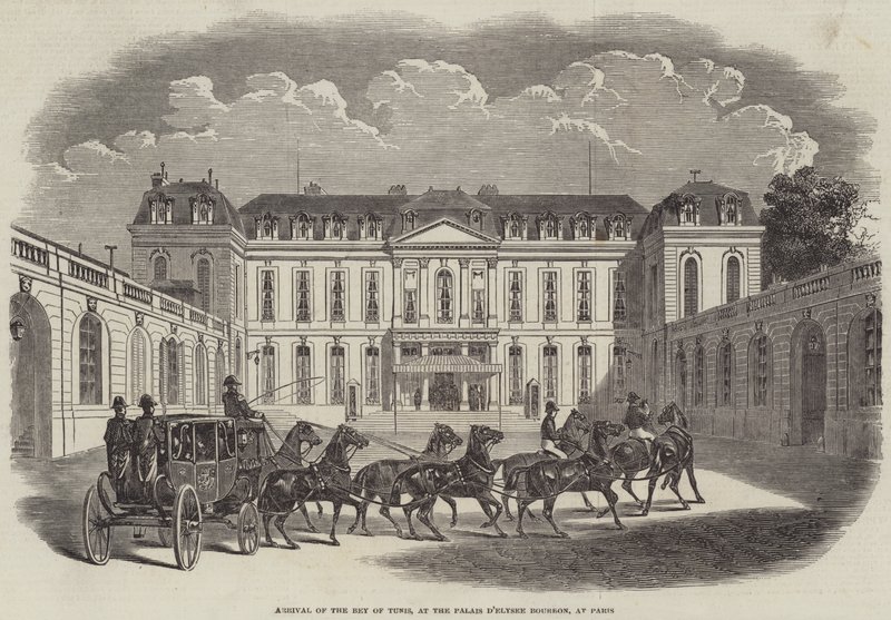 Tunisin beyn saapuminen Palais d