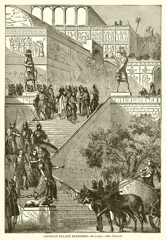 Assyrian palatsi kunnostettu.--Kovunjik tekijältä English School