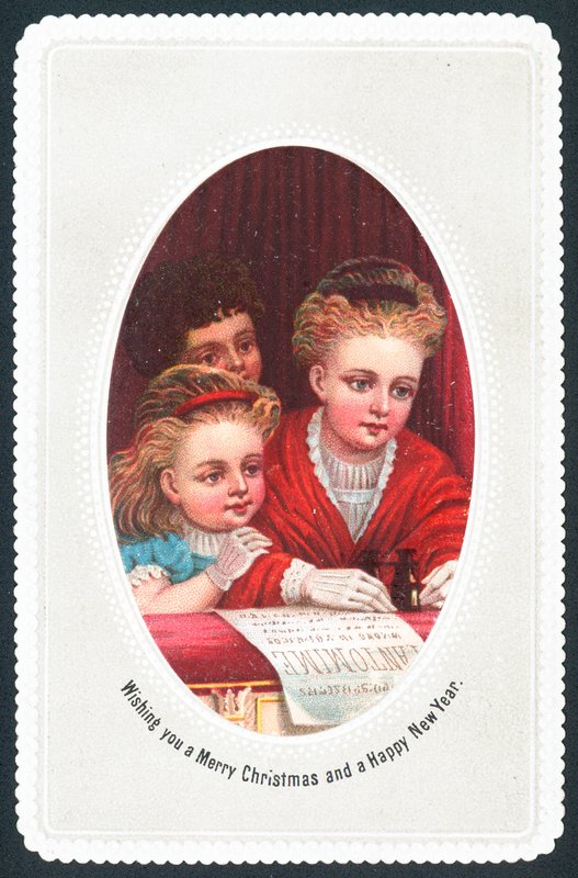 Teatterissa, joulukortti tekijältä English School