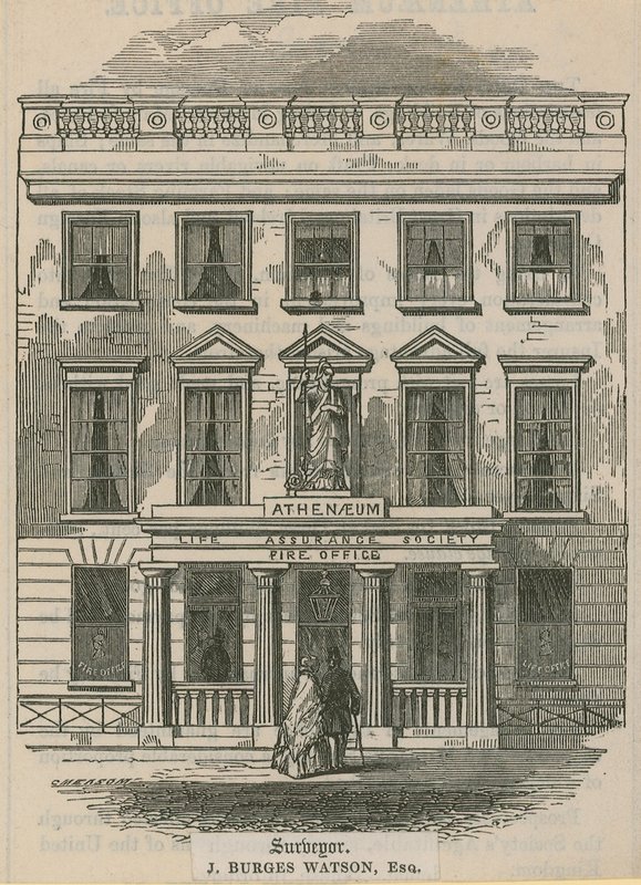 Athenaeum Life Assurance Society, palotoimisto, Lontoo tekijältä English School