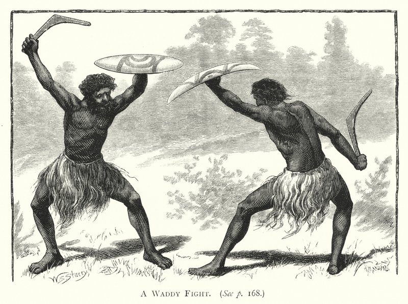 Australia: Waddy Fight (kaiverrus). tekijältä English School