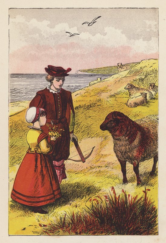 Baa, Baa, musta lammas (värilitografia) tekijältä English School