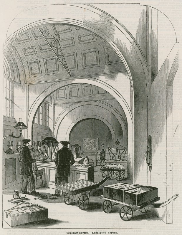 Bank of England, Bullion Office ja Gold Weighing Room tekijältä English School