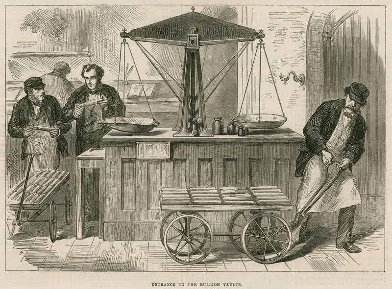 Bank of England, Bullion Office ja Gold Weighing Room tekijältä English School