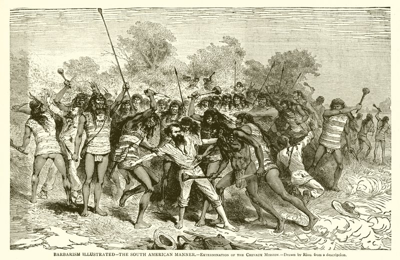 Barbarism Illustrated - Etelä-Amerikan tapa. - Crevaux