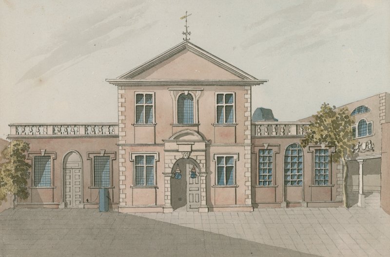 Barber Surgeons Hall, Monkwell Street, Lontoo (wc paperilla) tekijältä English School