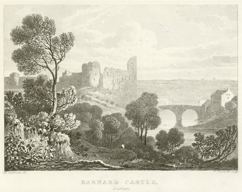 Barnard Castle, Durham (kaiverrus) tekijältä English School