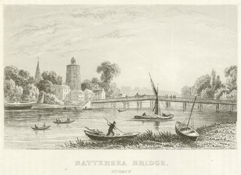Battersea Bridge, Surrey (kaiverrus) tekijältä English School