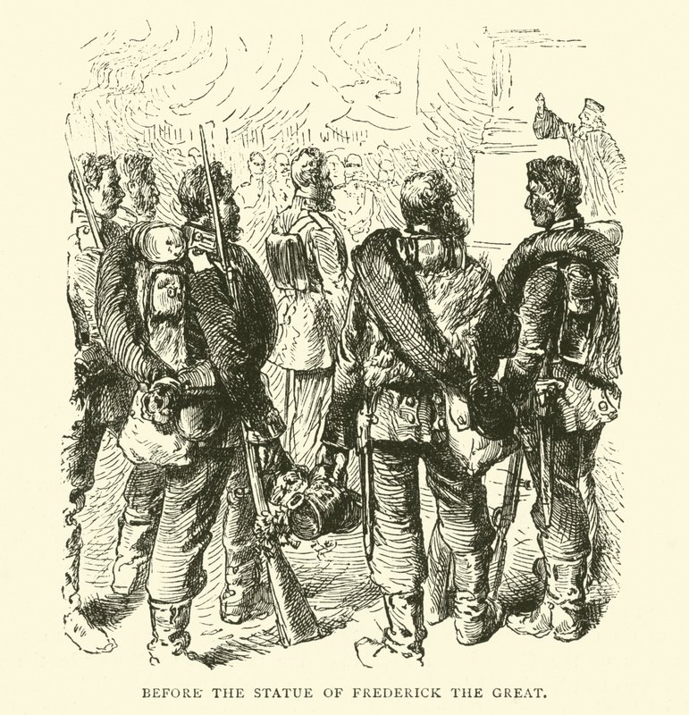 Ennen Frederick Suuren patsasta, toukokuu 1871 tekijältä English School