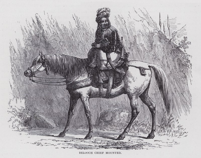 Belooch Chief asennettu (kaiverrus) tekijältä English School