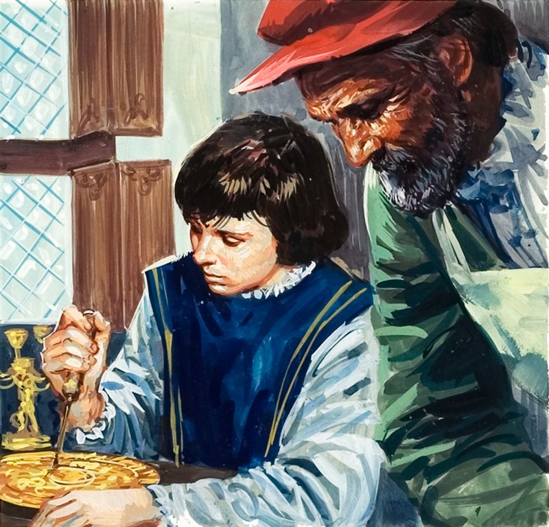 Benvenuto Cellini poikana tekijältä English School