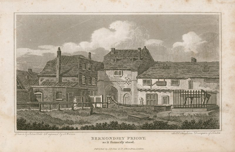 Bermondsey Priory entisessä muodossaan tekijältä English School