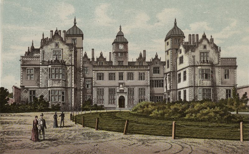 Birmingham: Aston Hall (väri litho) tekijältä English School