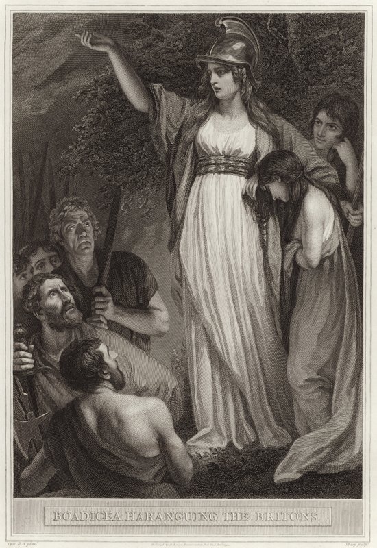 Boadicea kiusaa brittejä tekijältä English School