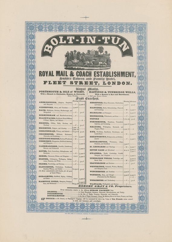 Bolt-in-Tun Royal Mail & Coach Establishment tekijältä English School