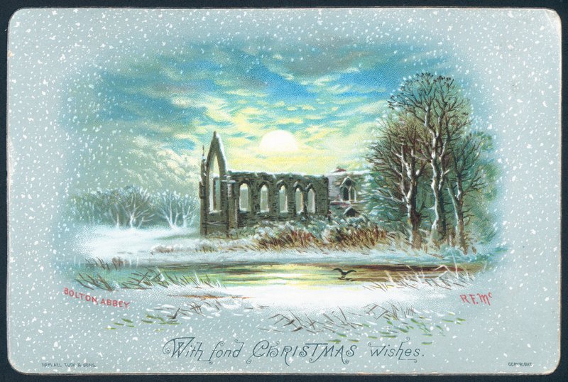 Bolton Abbey, joulukortti tekijältä English School