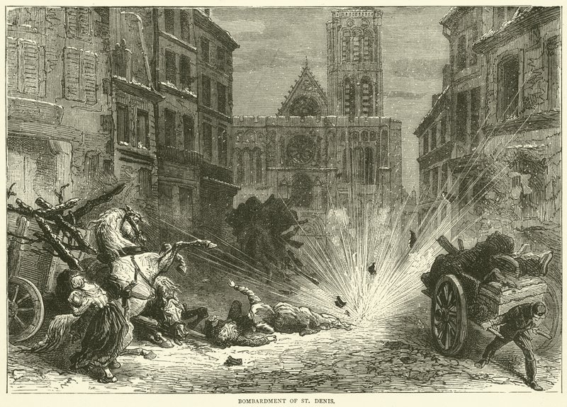 St Denisin pommitus joulukuussa 1870 tekijältä English School
