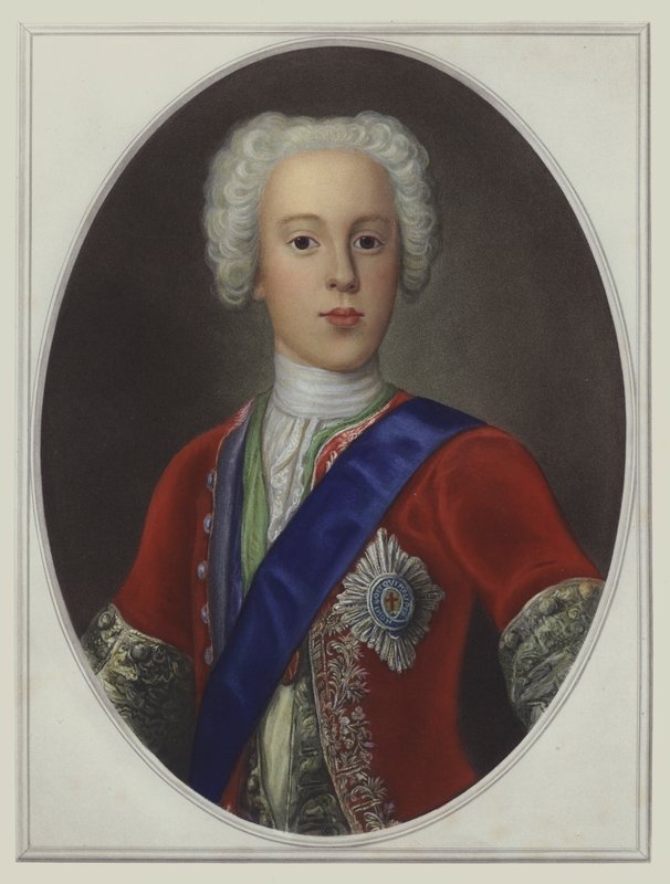 Bonnie prinssi Charlie, Charles Edward Stuart, Nuori teeskentelijä (värilitho) tekijältä English School