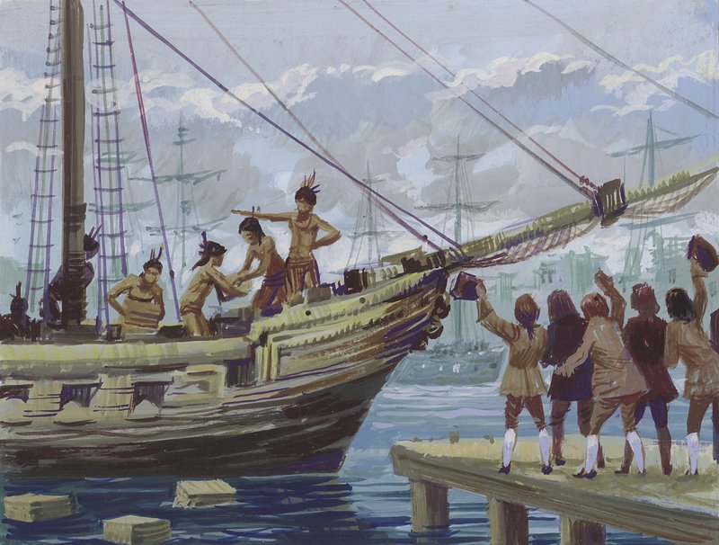 Boston Tea Party (guassi paperilla) tekijältä English School