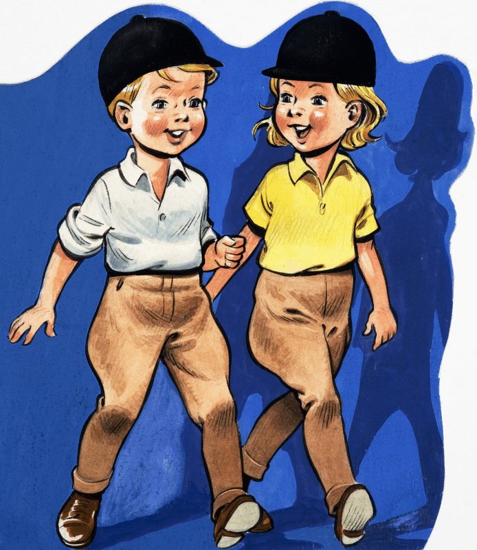 Poika ja tyttö Jodhpurissa tekijältä English School
