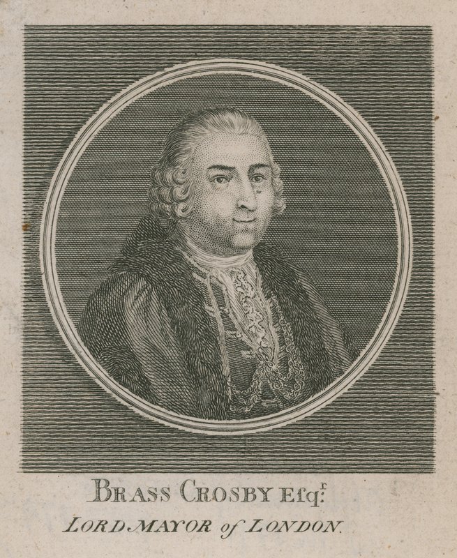 Brass Crosby, Lontoon pormestari 1765 tekijältä English School