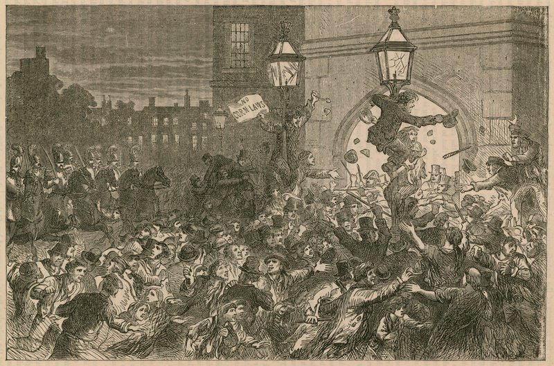 Leipämellakka alahuoneen sisäänkäynnillä, 1815 tekijältä English School