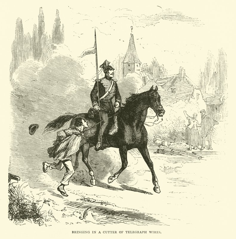 Lennätinlankojen katkaisijan tuominen, syyskuu 1870 tekijältä English School