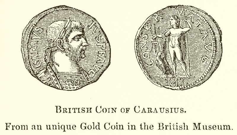 Brittiläinen Carausius-kolikko tekijältä English School