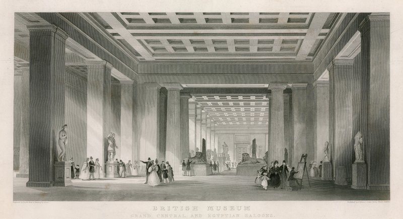 British Museum, Grand Central ja Egyptian Saloons tekijältä English School