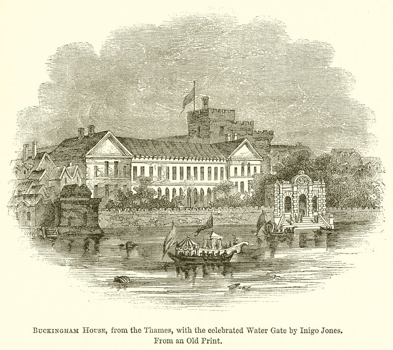 Buckingham House, Thamesista, ja Inigo Jonesin vietetty vesiportti tekijältä English School