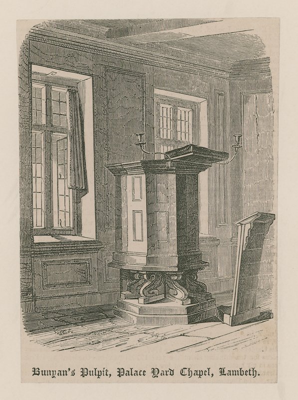 Bunyans Pulpit, Palace Yard Chapel, Lambeth tekijältä English School