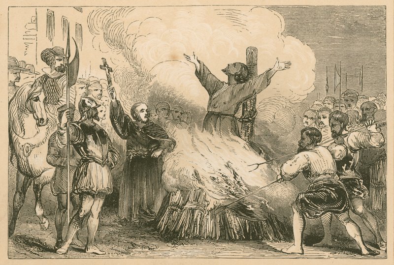 Patrick Hamiltonin polttaminen St. Andrewsissa, 1528 tekijältä English School